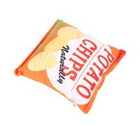 Fydun Patatas Fritas Adornos para Perros de Peluche Construido en Papel Sonajero Resistente a Las Mordeduras Bolsa de Refrigerios Chirriantes Adornos para Perros para Cachorros