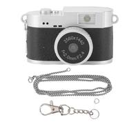 Fydun Pequeño Llavero Cámara Digital 2K HD Grabadora de Vídeo Portátil Compacta para Grabación de Estudio de Viajes (Black)