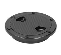Fydun Placa de Cubierta de Barco de 4 Pulgadas, Cubierta de Escotilla de Inspección, Puerto de Acceso Marino con Sello de Goma ABS Antideslizante, Resistente Al Agua para Escotilla de