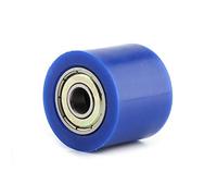 Fydun Polea de Cadena Rodillo Deslizante Tensor Guía de Rueda 8 mm / 10 mm para Street Bike Motocicleta ATV(Blue-Los 8MM)