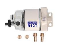 Fydun Separador de agua de combustible marino Filtro de combustible enroscable Tasa de flujo de 30GPH con drenaje autoventilado Reemplazo de R12T 121R12T