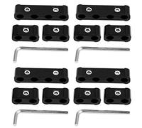 Fydun Separador de Alambre de Bujías Fijas Arnés de Encendido de Manguito Fijo Asiento Divisor del Alambre del Motor 8mm 9mm 10mm 12 PCs(Negro)