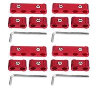 Fydun Separador de Alambre de Bujías Fijas Arnés de Encendido de Manguito Fijo Asiento Divisor del alambre del motor 8mm 9mm 10mm 12 PCs(rojo)
