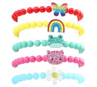 FYDZBSL 5PCS Pulsera Brazaletes para Niños Pulseras Infantiles para Niña Fiesta Bracelet de Plage Pulseras de la Amistad para Niños Convient aux Adultes et aux Enfants
