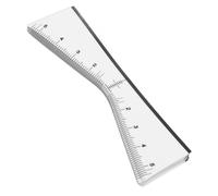 Fyearfly 100 Unids Desechables Ceja Regla Plantillas Pegatinas en Forma de V Ceja Mapeo Pegatinas para Conformación Simétrica