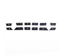 Fyearfly 12 cubiertas de botón climático 61319313923 para BMW Serie 5/6/7 F10 F01 F12 ABS