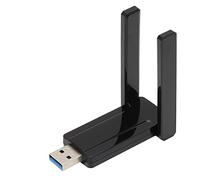 Fyearfly Adaptador de señal WiFi USB 3.0, frecuencia dual 2.4+5G, antena dual para una conexión estable, fácil configuración, compatible con múltiples dispositivos