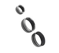 Fyearfly Anillos de aluminio para cambio climático, color negro, para decoración VEZEL XRV