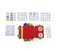 Fyearfly Bolsa Colgante de horario Diario para niños Rutina de planificación Visual con Ganchos para el Aula Aprendizaje Preescolar Organizador de Agenda de Fieltro con 5 Hojas de Fieltro