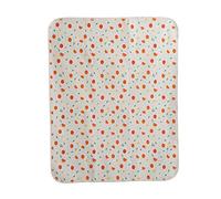 Fyearfly Cambiador impermeable, algodón transpirable, lavable, 80 x 100 cm, naranja dulce, mantiene al bebé seco, fácil de limpiar, calidad asequible