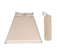 Fyearfly Colchón de aire inflable automático, cama portátil de tienda de campaña con almohada, configuración sin esfuerzo, almacenamiento compacto para el hogar, oficina, al aire libre, playa