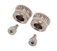 Fyearfly Engranajes extrusores de la serie K1, doble accionamiento de acero endurecido 55HRC para impresión de precisión de alta velocidad, pieza chapada en Ni compatible con K1Max K1C y Ender 3 V3