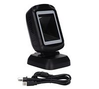 Fyearfly Escáner de código de barras de escritorio DBS2600, lector de códigos QR 1D/2D manos libres con LED rojo para POS Retail, USB Plug & Play, funciona en Windows 11, Mac OS, Linux