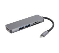 Fyearfly Estación de acoplamiento para laptop, concentrador tipo C a USB 3.0, resuelve problemas de conectividad del dispositivo, adaptador multifuncional para portátiles, tabletas, teléfonos, expande