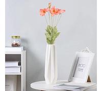 Fyearfly Flor artificial de amapola de 108 cm, tela de seda de tacto real, flores de imitación para decoración del hogar, centro de mesa, decoración de oficina