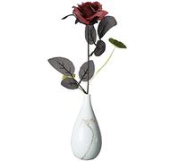 Fyearfly Flor artificial de dalia negra realista de seda para decoración del hogar, arreglos de interiores