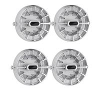 Fyearfly Juego de 4 embellecedores de ventilación cromados mate para Smart Fortwo C453 A453 2015-2021