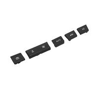 Fyearfly Juego de 5 cubiertas para botones de aire acondicionado, ABS de repuesto para BMW Serie 1, 2, 3, 4 F, modelos de CA manual