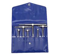 Fyearfly Juego de calibradores telescópicos, 6 piezas/juego Calibrador telescópico 8-150 mm Calibrador diámetro interior ajustable Micrómetro Herramientas medición Calibrador telescópico alta precisió