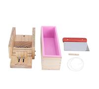 Fyearfly Juego de herramientas para hacer jabón, fácil de usar en el hogar, molde rectangular asequible de 1200 ml