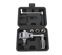 Fyearfly Juego de llaves multiplicadoras de torsión de 1/2, extracción de tuercas sin esfuerzo, 3 enchufes para tuercas de llanta de coche