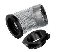 Fyearfly Kit de ventilación magnética para secadora de aluminio de 14 pulgadas. Abrazadera INOX, conexión hermética, acoplamiento de escape resistente al calor. Ventilación doméstica a prueba de