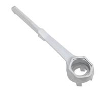Fyearfly Llave de tapón de 10 pulgadas, abridor de tapones de tambor de aluminio para barriles de 10 a 55 galones, fácil extracción de tapas, herramienta duradera para un acceso rápido