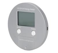 Fyearfly Medidor de potencia UV, 0 a 40.000 Mw/cm2 probador de energía UV LED portátil Temperatura energética, Índice de radiación ultravioleta