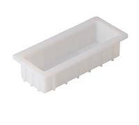 Fyearfly Molde de silicona para jabón, 1400 ml, antiadherente, reutilizable, rectangular, para hornear en casa