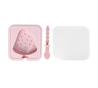 Fyearfly Moldes de silicona reutilizables para paletas con tapa, apilables, para hacer helados, fácil liberación, diseño que ahorra espacio