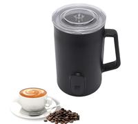 Fyearfly Mousseur à Lait Électrique 4-en-1 Mousse Chaude, Froide Chauffage du Lait, Automatique pour atte, Cappuccino, Macchiato, café (noir) (Enchufe de la UE 220V)