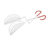 Fyearfly Pinzas para hacer tacos de cocina de acero inoxidable profesional con largo y agarre de silicona para freír de forma segura, perfectas para cocinas de hogar y restaurante