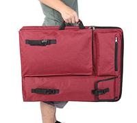 Fyearfly Portafolio de Arte, Bolsa de Tablero de Dibujo 4k Bolsa de Dibujo Impermeable Bolsa de Protección de Dibujo Portátil Mochila de Arte Funda de Transporte para Estudiantes Artistas(Rojo)