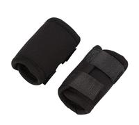 Fyearfly Protector de piernas para perros, 1 par de rodilleras para patas delanteras de perro, protector de rodillas para lesiones quirúrgicas, para mascotas con lesiones por artritis (negro, S)