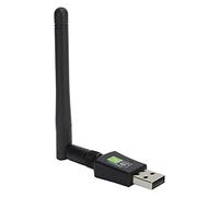 Fyearfly Receptor adaptador WiFi USB, 600 Mbps de doble banda 2.4G/5G, fácil de conectar y usar para Windows, tarjeta de red negra portátil, no necesita controlador