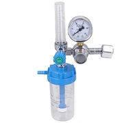 Fyearfly Regulador De Presión De Oxígeno, 0-10 M³/H Válvula De Control De Presión Tipo De Boya Absorbedor De Medidor De Flujo De Inhalador con Rosca BSP De 5/8 Pulgadas