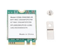 Fyearfly RTL8852BE - Tarjeta de red inalámbrica, Bluetooth 5.2 de 1800 Mbps, doble banda 2.4 GHz/5 GHz, soporte MU-MIMO, adaptador M.2 para ordenador portátil, conectividad sin costuras, fácil