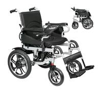 Fyearfly Silla de Ruedas Eléctrica Plegable Portátil Asiento Ergonómico Batería Duradera Fácil Control para Personas Mayores y Personas con Movilidad Reducida Modelo 5001
