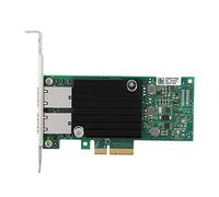 Fyearfly Tarjeta LAN Gigabit de 2 puertos, adaptador de red PCI-E X4 de 10 Gbps, aumenta la transferencia de datos, solución rentable para una conectividad Ethernet rápida