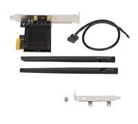 Fyearfly Tarjeta WiFi 6 de 5400 Mbps, 2.4G/5G/6G MU-MIMO, conexión estable, tarjeta de red PCIe con antenas duales de 8 dBi para escritorio, cobertura de señal mejorada