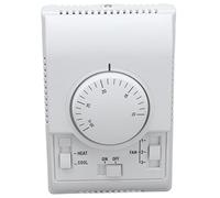 Fyearfly Termostato mecánico 110-220 V de 2 vías para aire acondicionado, calefacción y refrigeración
