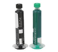 Fyearfly Tinta De Máscara De Soldadura, 2PCS Tinta De Máscara De Soldadura De Curado por Luz UV Tinta De Reparación De Resistencia De Soldadura PCB BGA Negro Y Verde