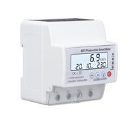 Fyearfly Wifi Smart Energy Monitor, Wifi Photovoltaic App Power Meder 220V 1-100A Temporizador de Interruptor, para Tuya 1ph 4p Solar Bidireccional Monitor de Energía Bidireccional
