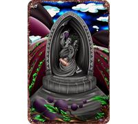 FYELVO Bacco e Arianna - Cartel de metal de anime para decoración de sala de estar, cafetería, letrero decorativo para pared, 30,5 x 20,3 cm