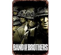 FYELVO Band Of Brothers - Letreros de metal vintage para garaje, carteles de película, decoración de cueva de hombre, 8 x 12 pulgadas