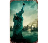 FYELVO Cloverfield - Póster de película retro divertido de metal, decoración de pared para el hogar al aire libre, 8 x 12 pulgadas
