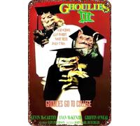 FYELVO Ghoulies III: Ghoulies Go to College - Póster de película retro divertido de metal, decoración de pared para el hogar al aire libre, 8 x 12 pulgadas