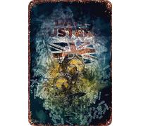 FYELVO Póster de la película The Dam Busters retro divertido letrero de metal para decoración de pared del hogar al aire libre, 8 x 12 pulgadas