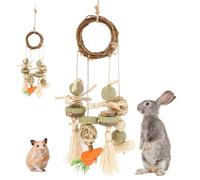 Fyeme 2 piezas Conejo Accesorios Conejo Juguete Empleo Mazorca de Maíz Forma de Zanahoria Cobayas Juguetes para Roedores Pequeños Como Hamster Conejo Chinchillas Conejo