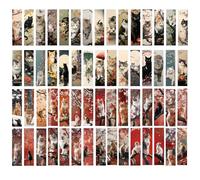 Fyfjur Marcapaginas Gatito, 60 Piezas Literario Creativo Puntos de Libro de Papel, Marcapaginas Regalos para Ratones de Biblioteca, Estudiantes y Profesores (60 Estilos)